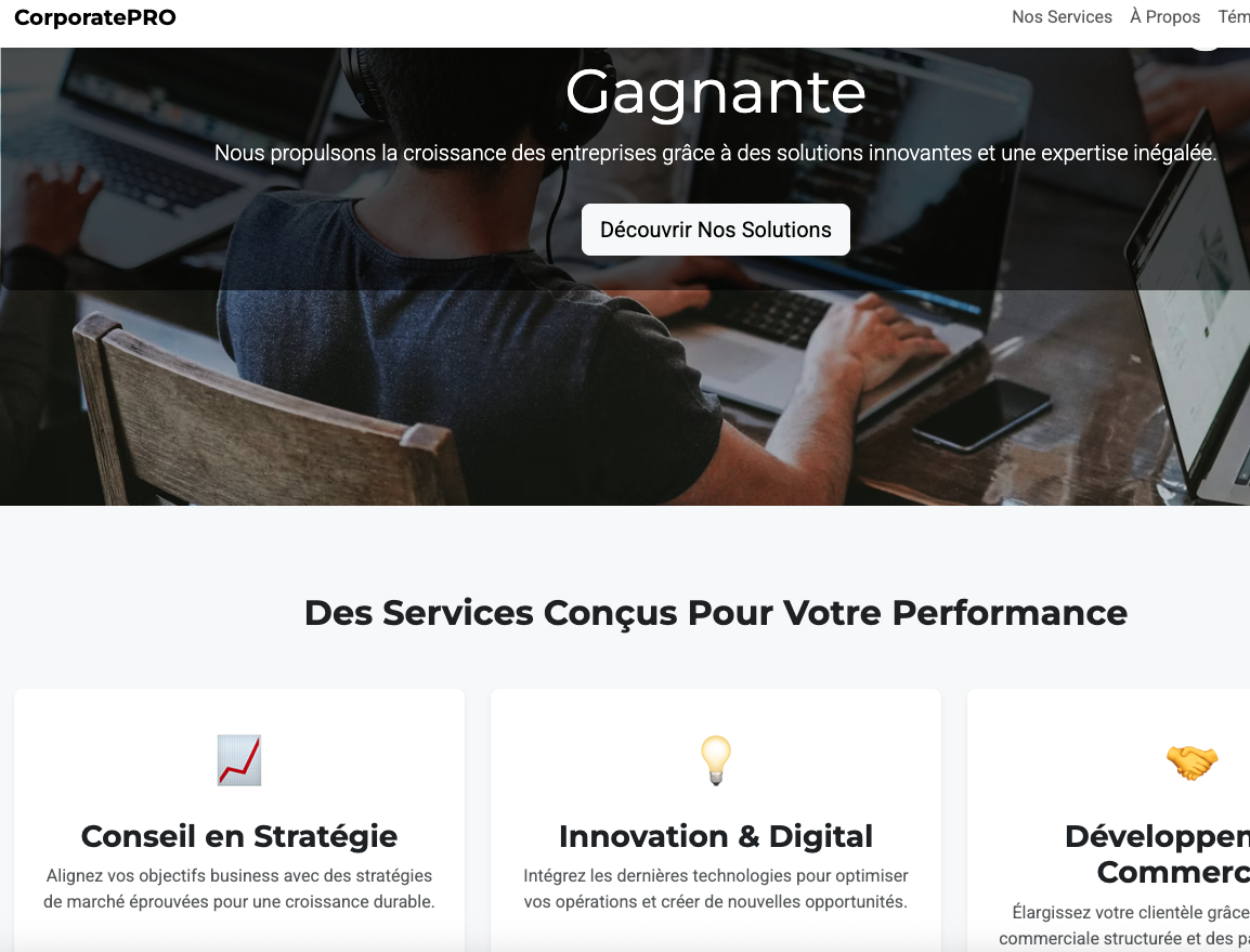 Démo Site Business Pro