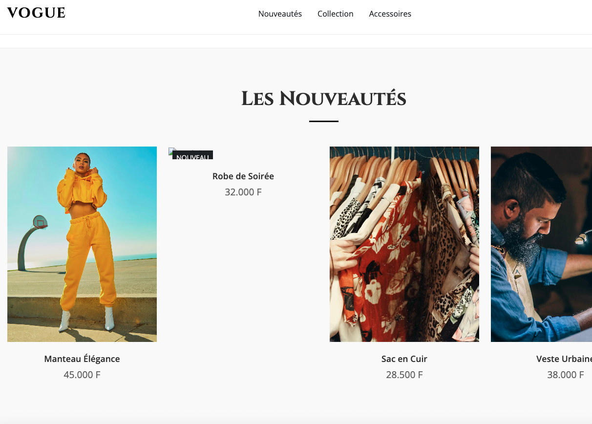 Démo Site E-commerce Moderne